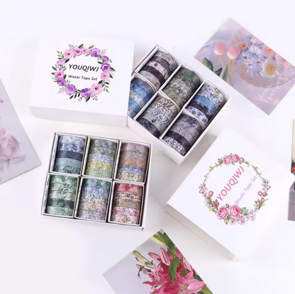 30 Washi Tapes delgados Florecitas