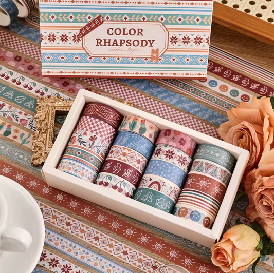 20 Washi Tapes Color Rhapsody
