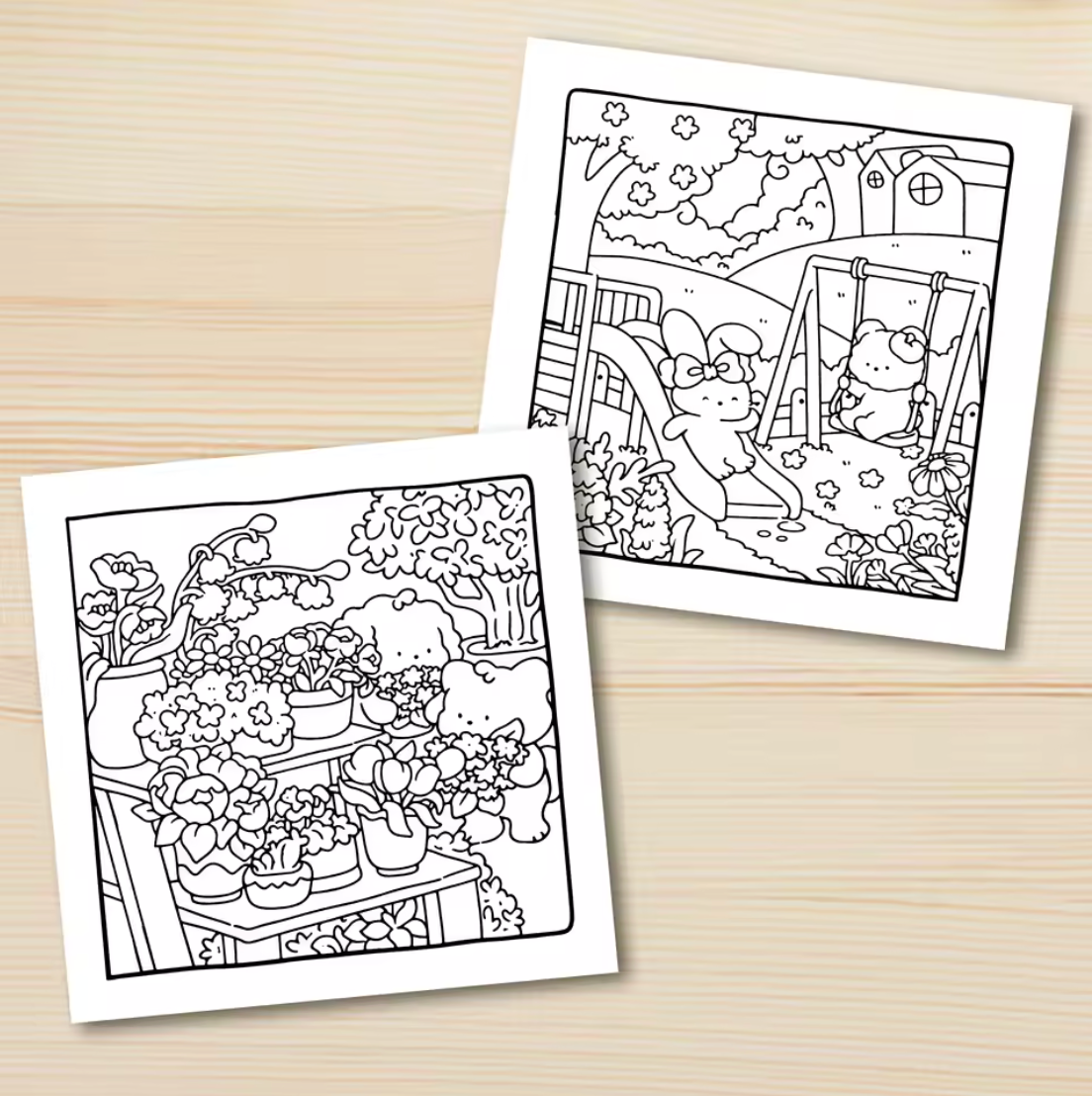 Cuaderno de colorear Cosy Nature