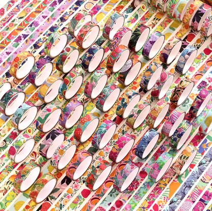 48 Washi Tapes delgados Frutas
