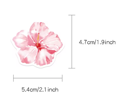 50 Stickers Vinil Rosa