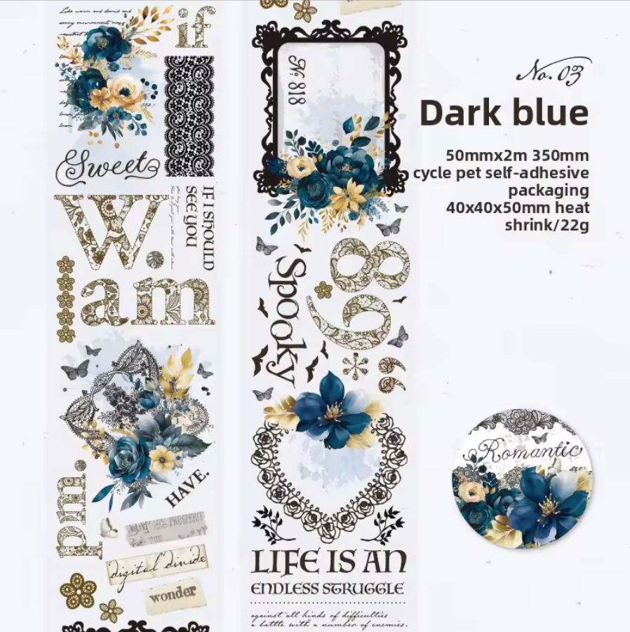 Washi Tape transparente Romantico & Vintage