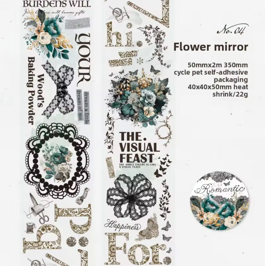 Washi Tape transparente Romantico & Vintage