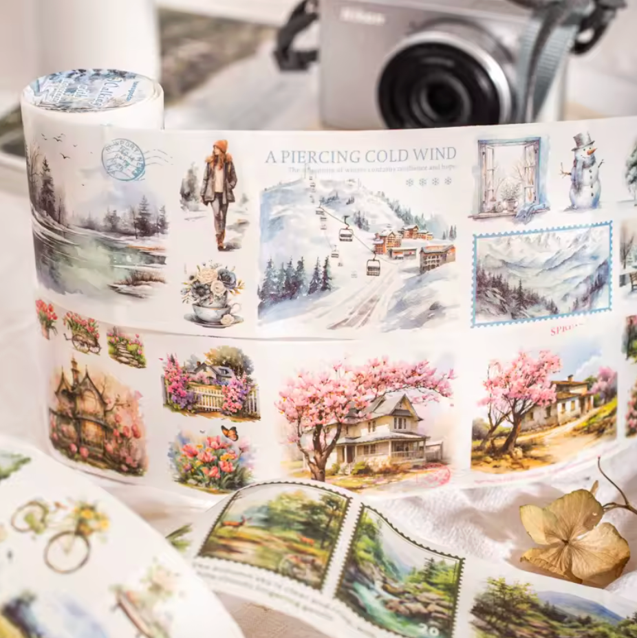 Washi Tape ancho paisajes