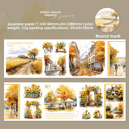 Washi Tape ancho paisajes