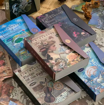 Bloc de 120 papeles Vintage