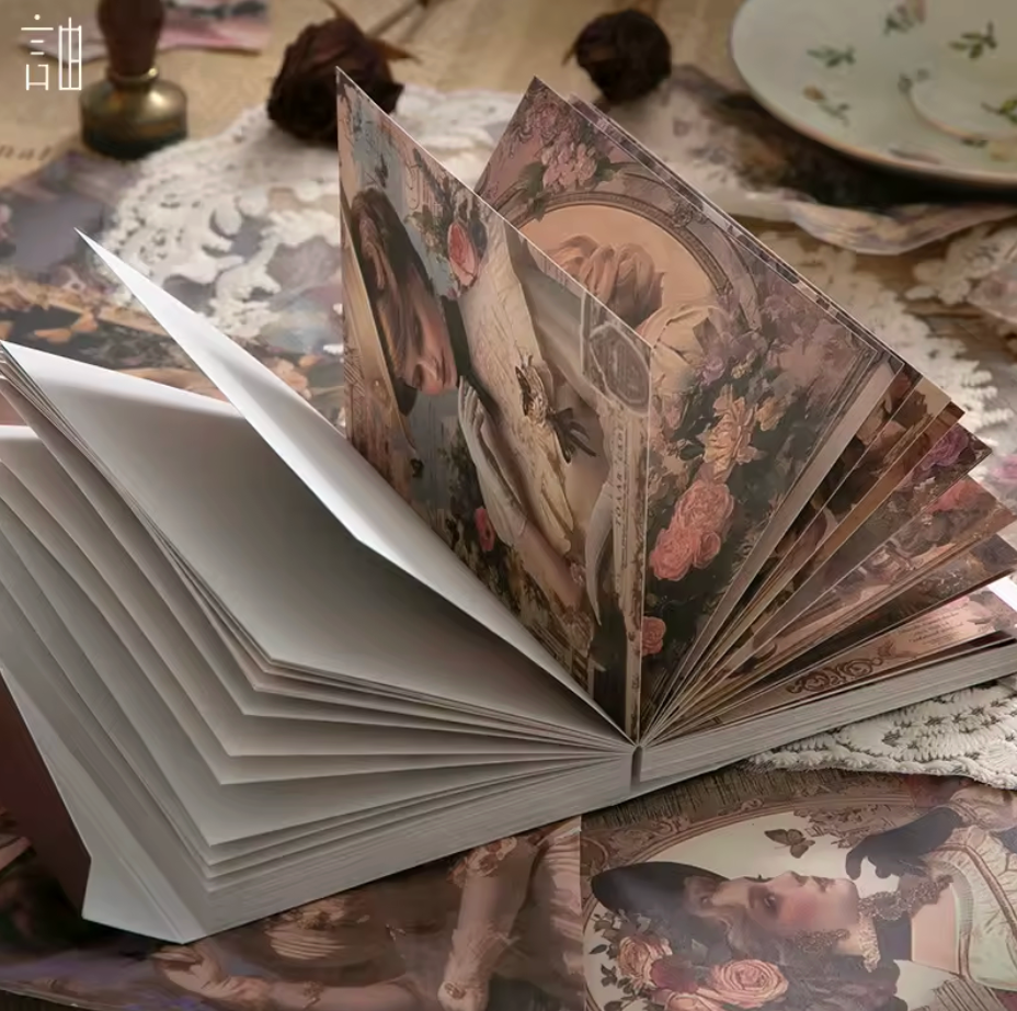 Bloc de 120 papeles Vintage