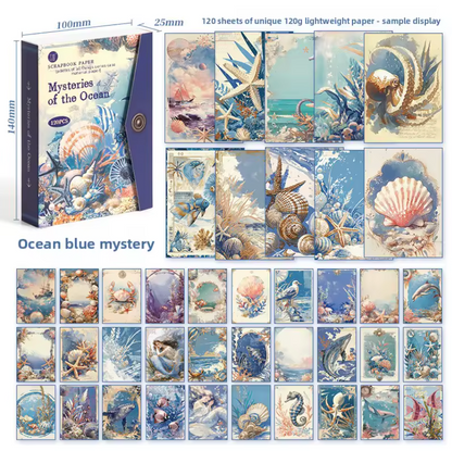 Bloc de 120 papeles Vintage