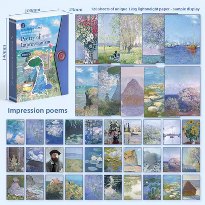 Bloc de 120 papeles Vintage