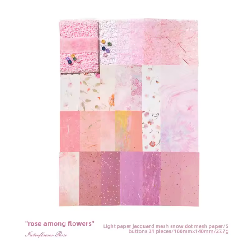 26 Hojas - Varias texturas & botones