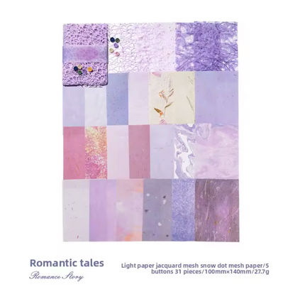 26 Hojas - Varias texturas & botones