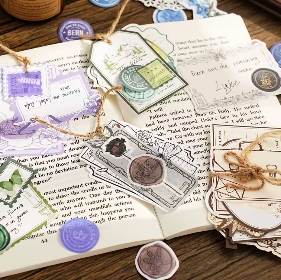 Caja de 30 etiquetas & stickers