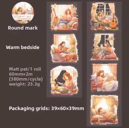 Rollo de stickers Monitas & ventanas