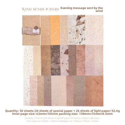 50 Papeles de colores - Varias texturas