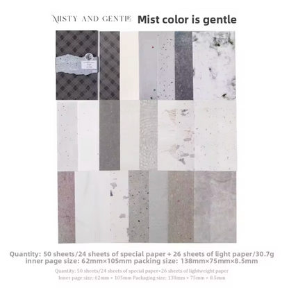 50 Papeles de colores - Varias texturas