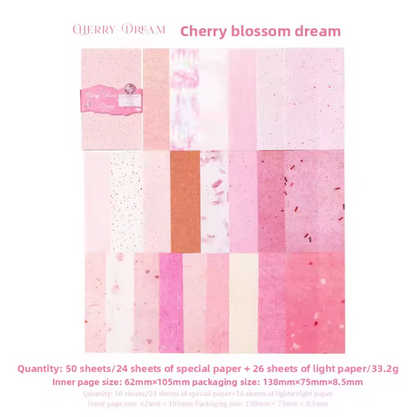 50 Papeles de colores - Varias texturas