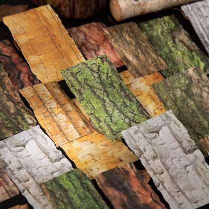 20 Papeles Corteza de arboles