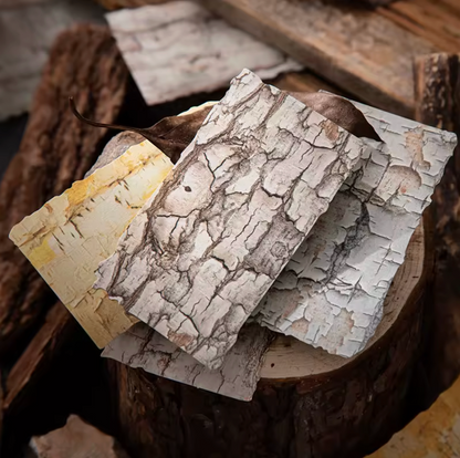 20 Papeles Corteza de arboles