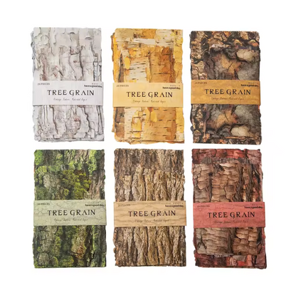 20 Papeles Corteza de arboles