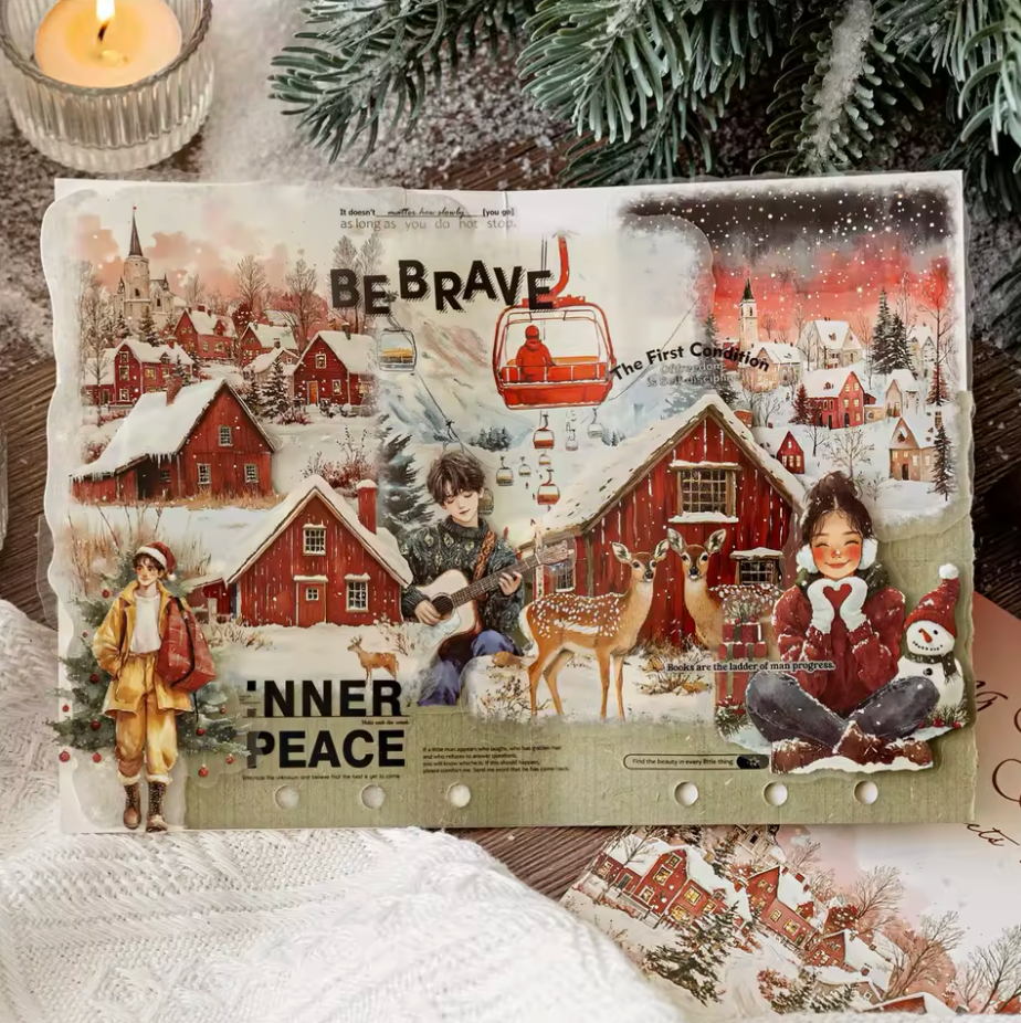 15 Stickers Grandes Invierno Alta calidad