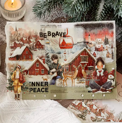 15 Stickers Grandes Invierno Alta calidad