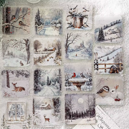 15 Stickers Grandes Invierno Alta calidad