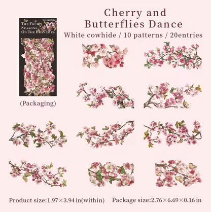 20 Cartulinas Ramas de arboles