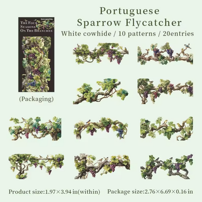 20 Cartulinas Ramas de arboles