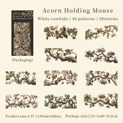 20 Cartulinas Ramas de arboles