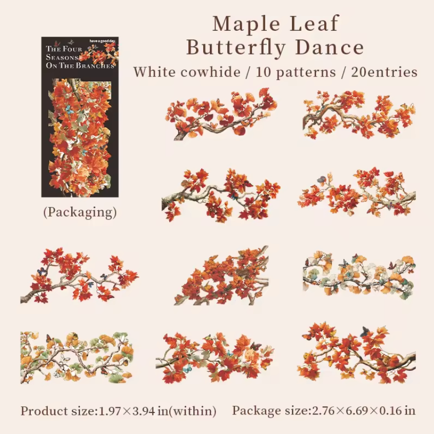 20 Cartulinas Ramas de arboles