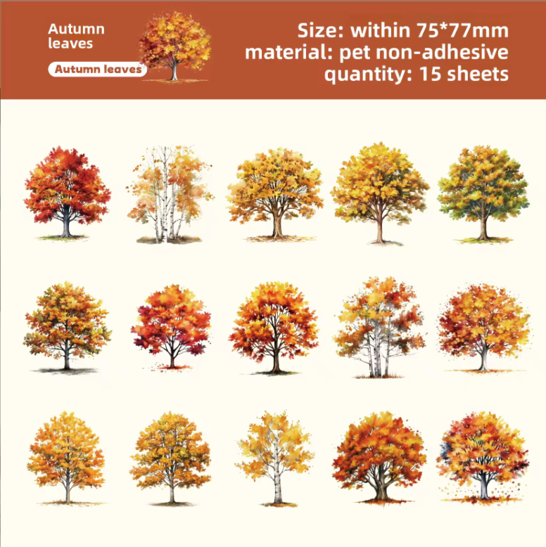 15 Stickers Arboles Estaciones