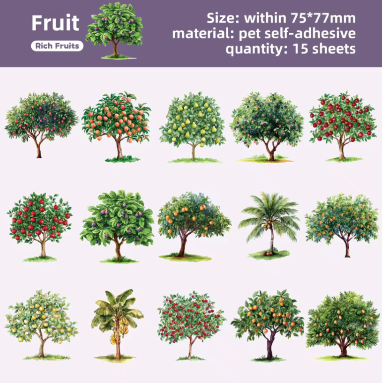 15 Stickers Arboles Estaciones