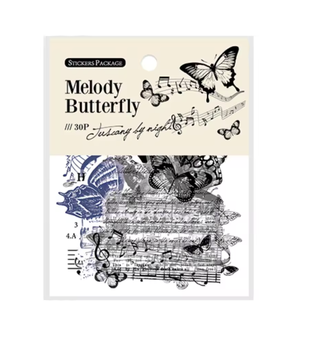 30 Stickers transparentes con texto