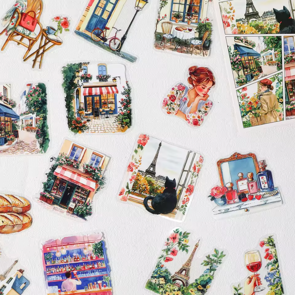25 Stickers Pintura al oleo