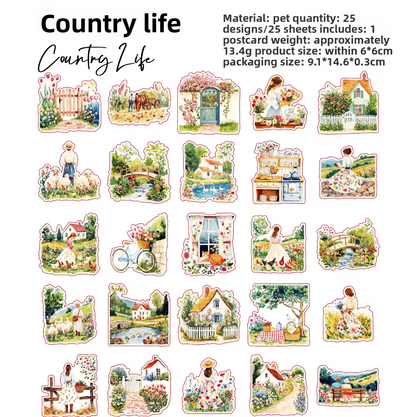 25 Stickers Pintura al oleo