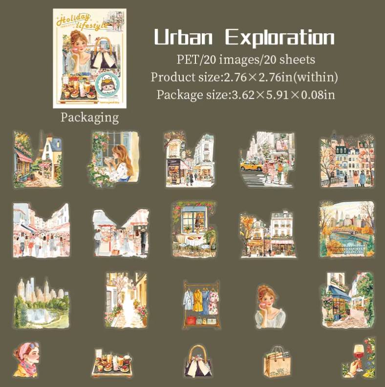 20 Stickers Holidays Lifestyle