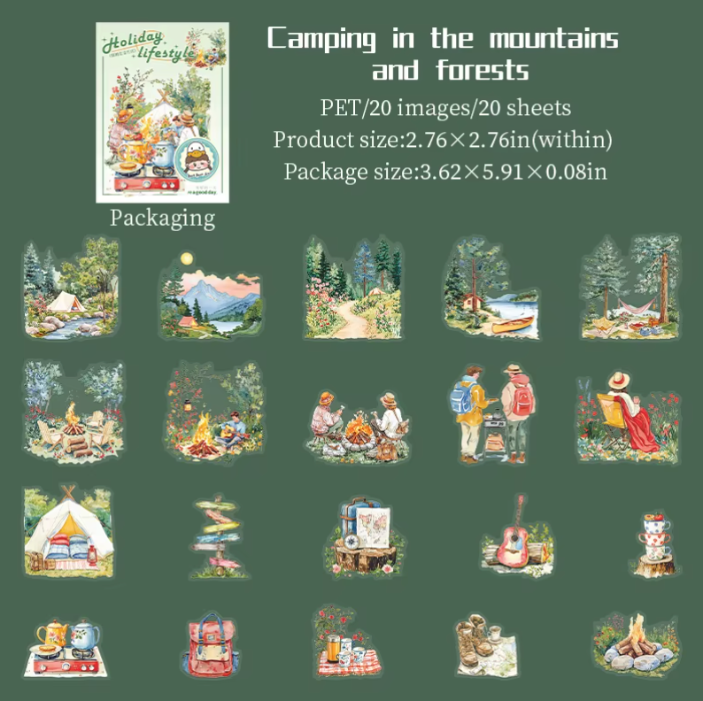 20 Stickers Holidays Lifestyle