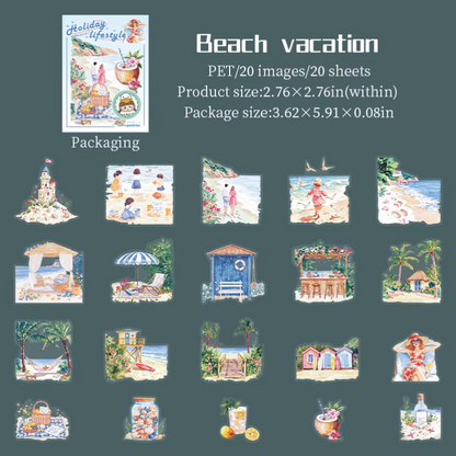 20 Stickers Holidays Lifestyle