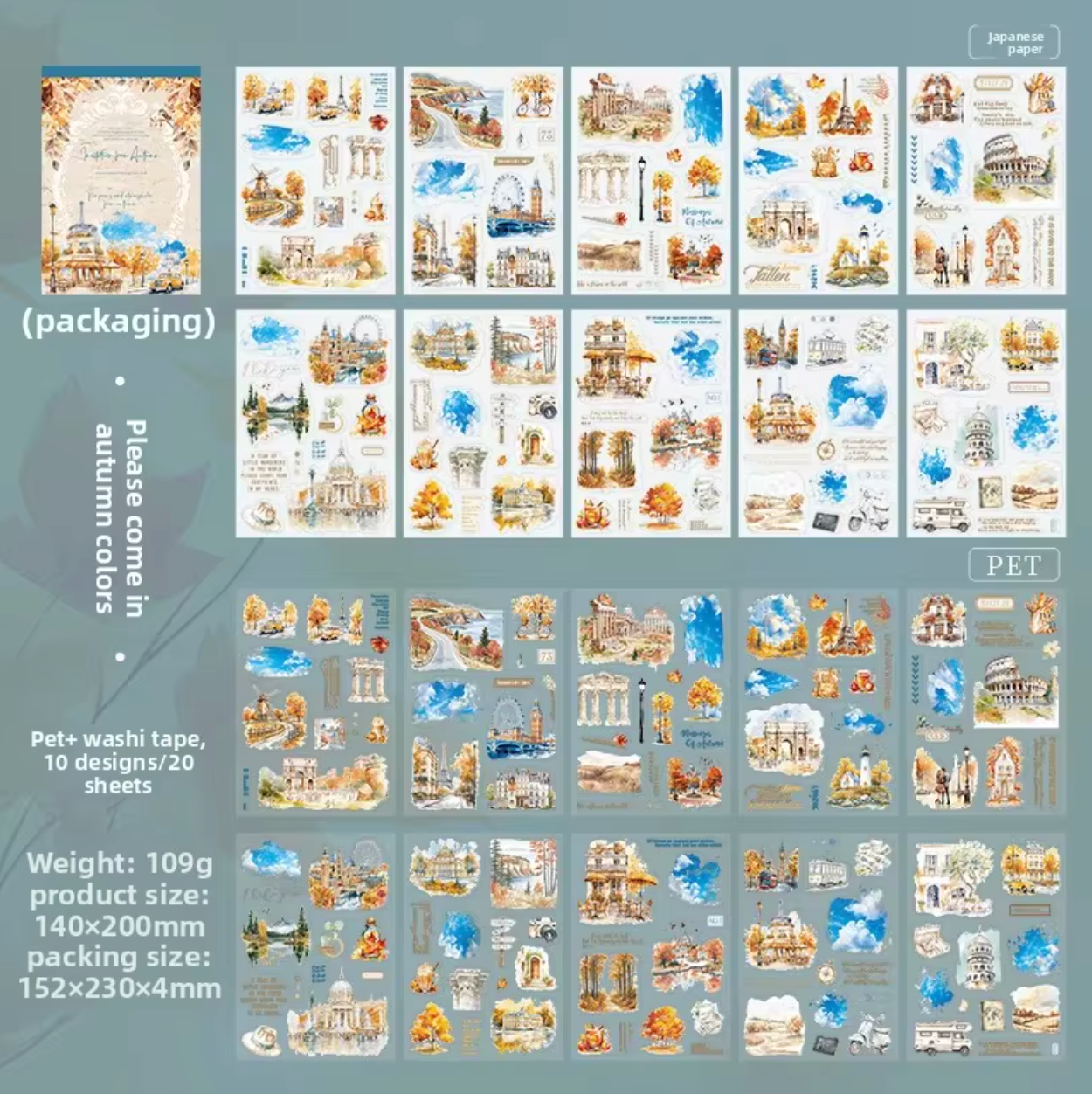 Libro de Stickers Grande Autumn