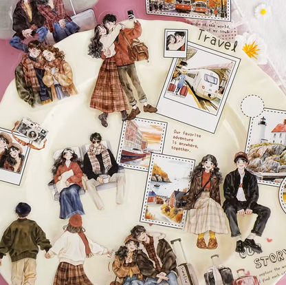 15 Stickers Parejas Amor