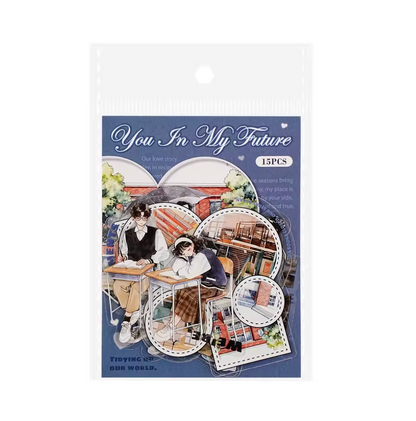 15 Stickers Parejas Amor