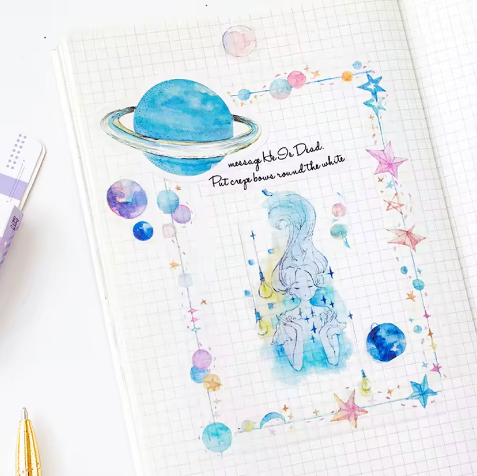 Cajita de Stickers Planetas