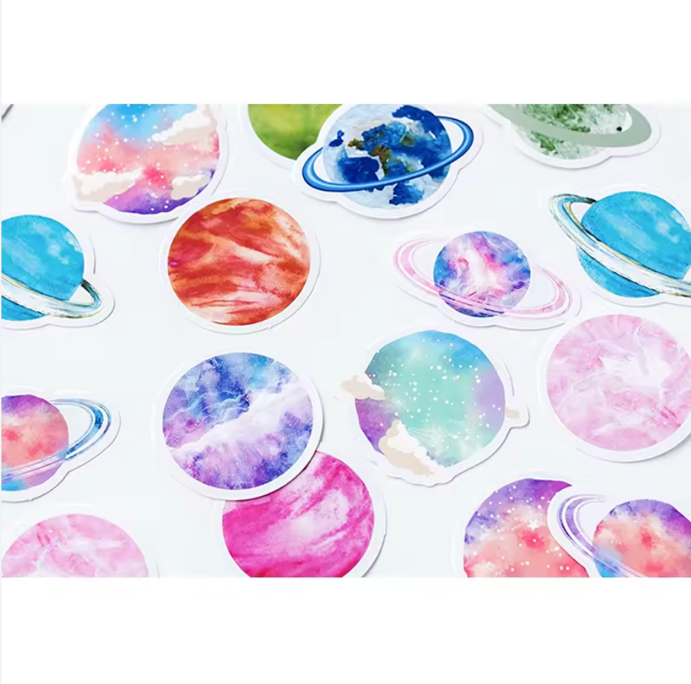 Cajita de Stickers Planetas