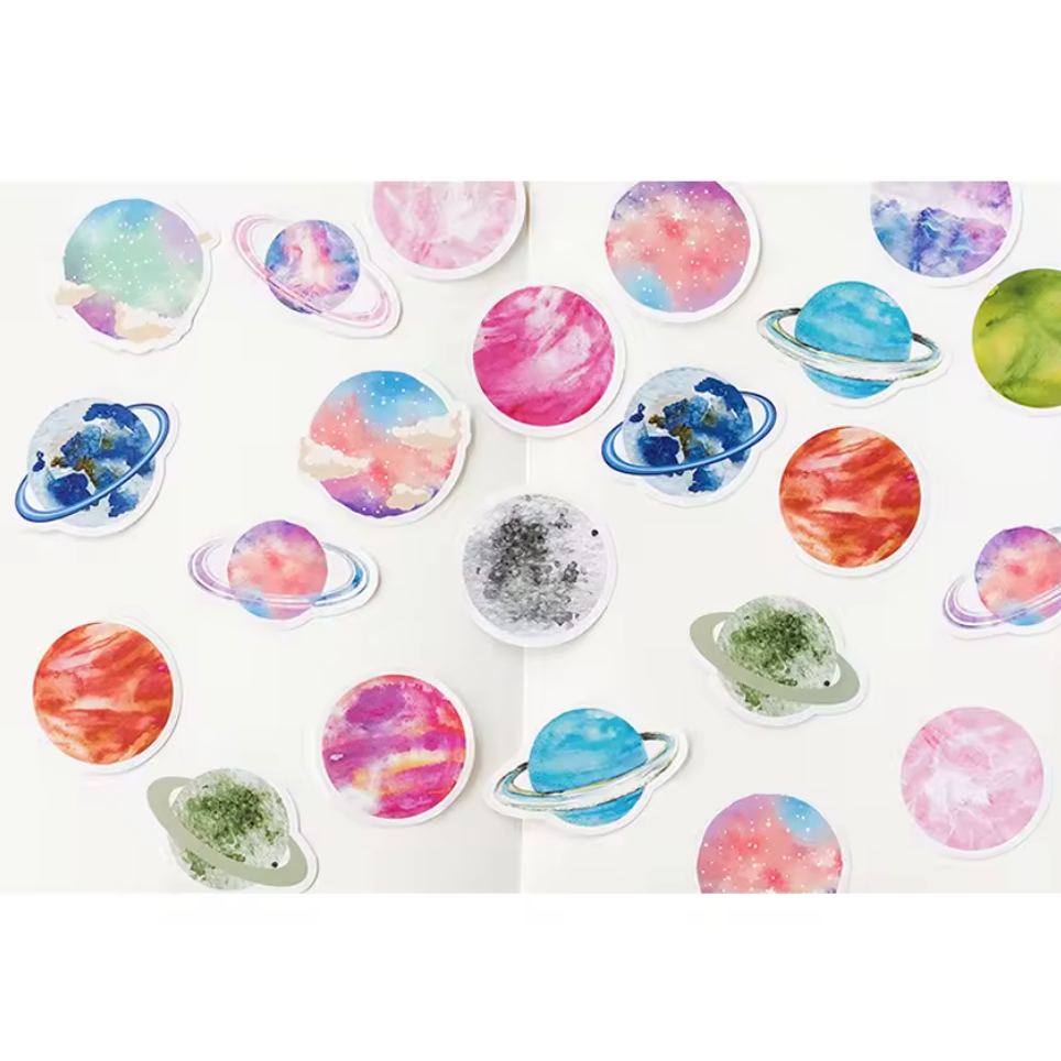 Cajita de Stickers Planetas