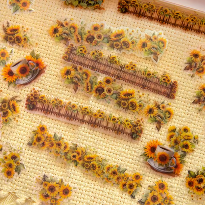 30 Stickers Tiras de flores