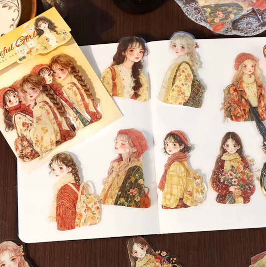 30 Stickers Monitas hermosas