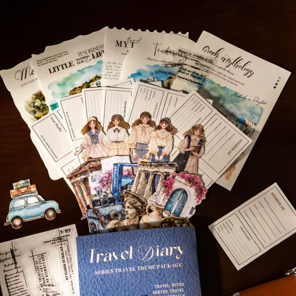 Kit de 44 piezas Travel Diary