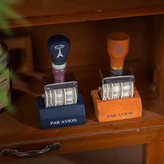 Sello de madera - Fechas