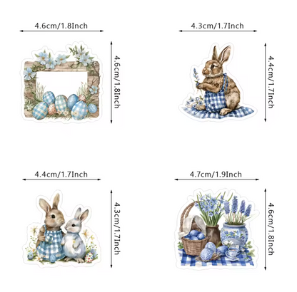 50 Stickers Vinil Pascua - 2 opciones