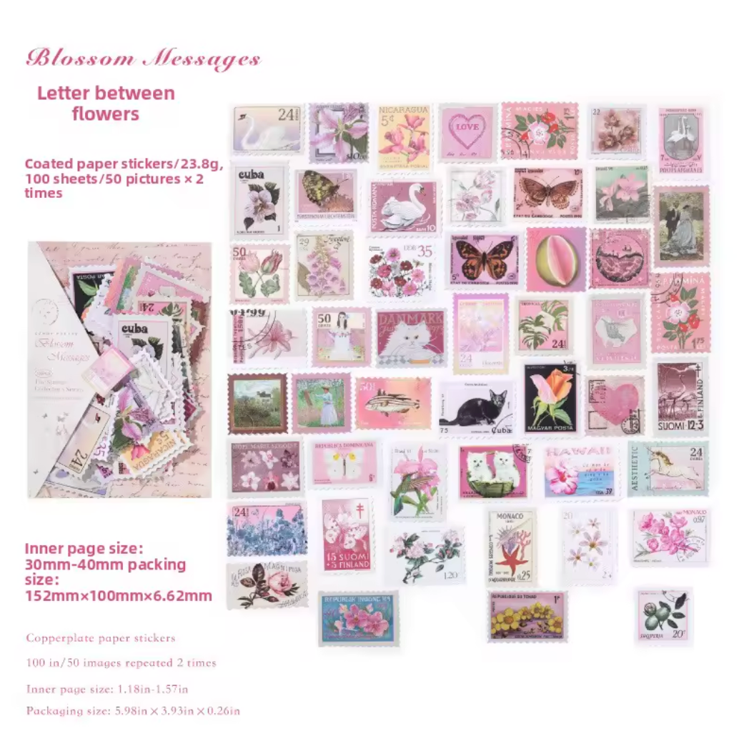 100 Stickers timbres